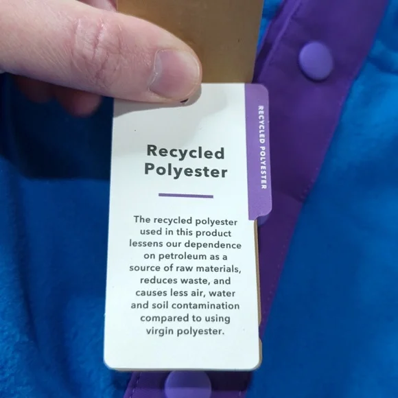 Patagonia Fleece Micro D Snap-T Pullover CORPORATE LOGO Women's Size Large - Picture 4 of 8